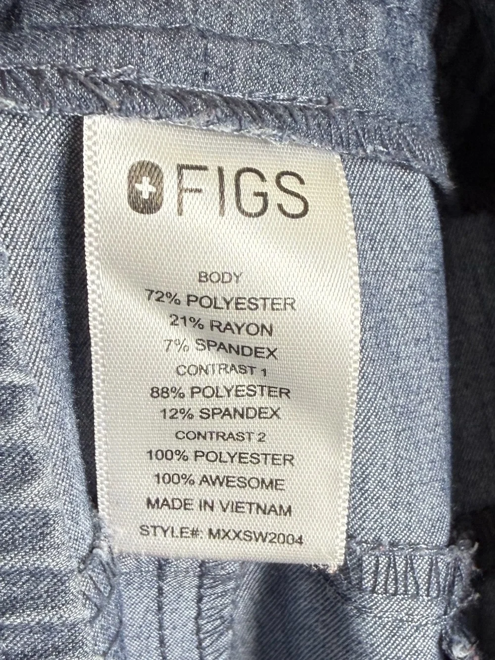 FIGS Tansen Jogger Scrub Pants Uniform XXL